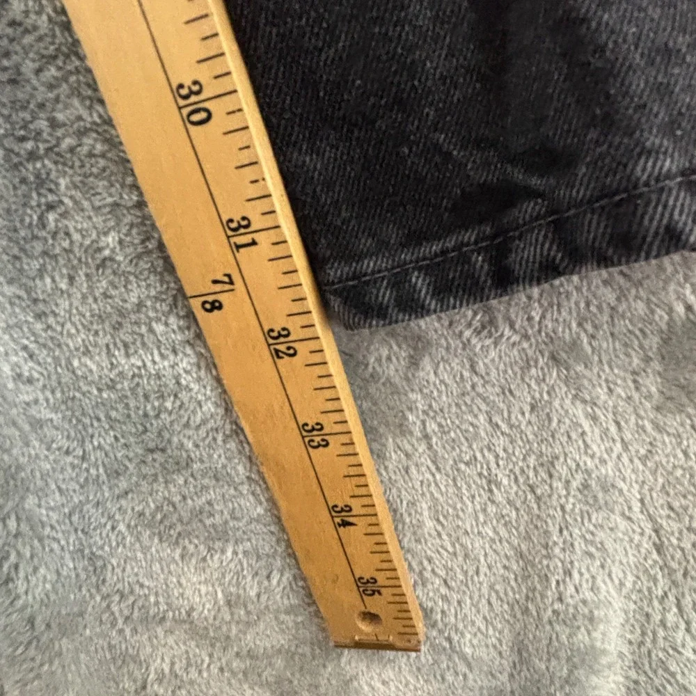 Vintage 90s Levis 505 Regular Fit Straight‎ Leg Jeans Mens 38x32 Black Denim USA